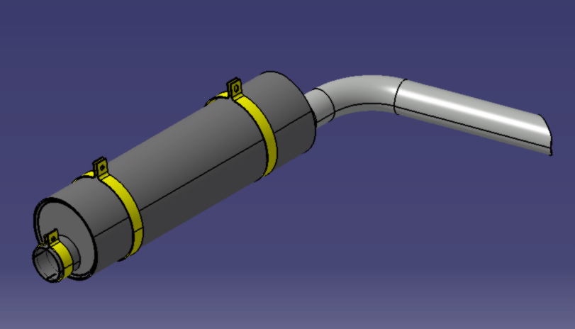 汽车尾气管SILENCIEUX电子设备135CV